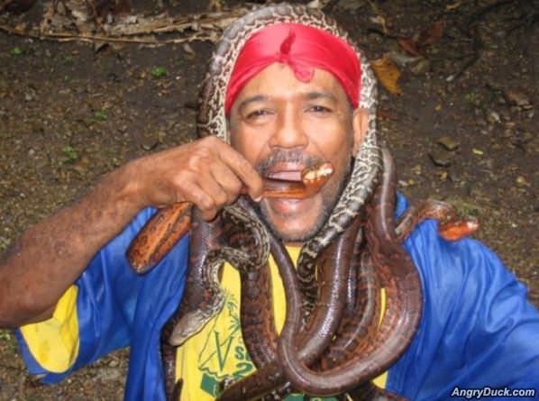 This Guy Loves Snakes