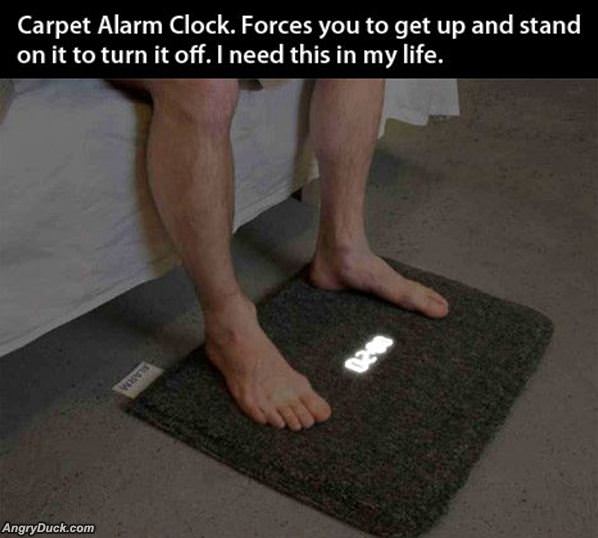 Carpet Alarm Clock
