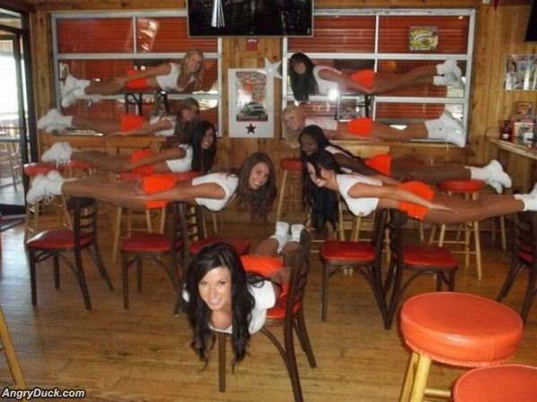 Hooters Planking
