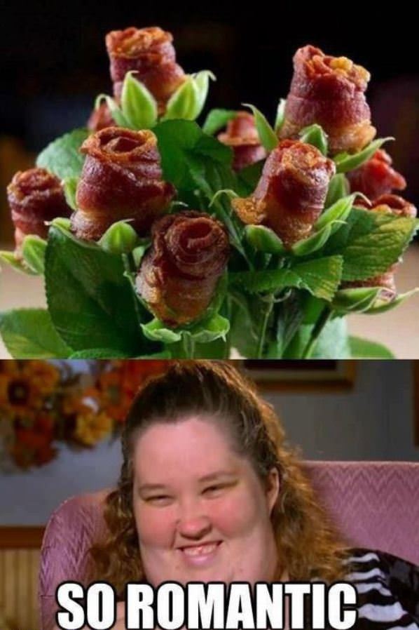 Romantic Bacon Roses