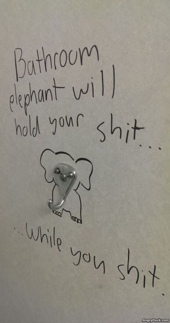 Bathroom Elephant
