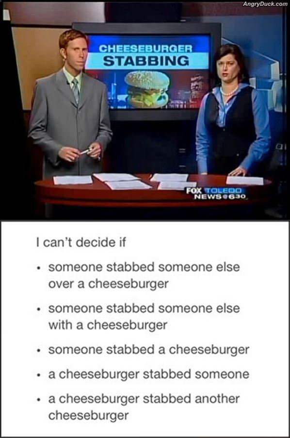 Cheesburger Stabbing