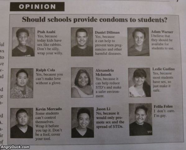 Should Schools Provide Condoms