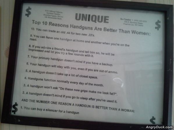 Handguns Vs Women