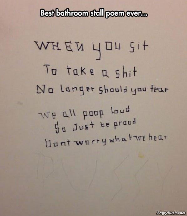 Bathroom Poetry