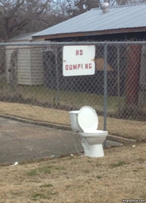 No Dumping Here