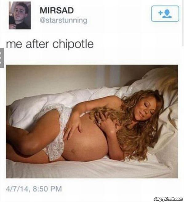 Me After Chipotle