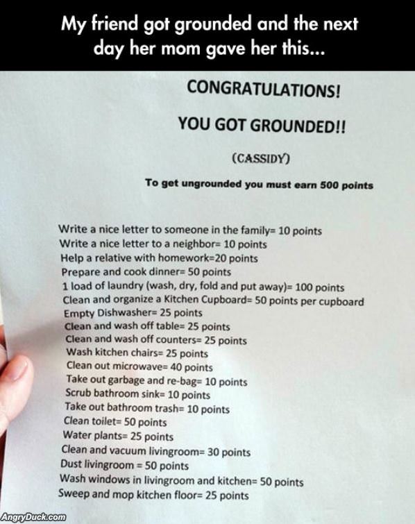 Parenting Points System