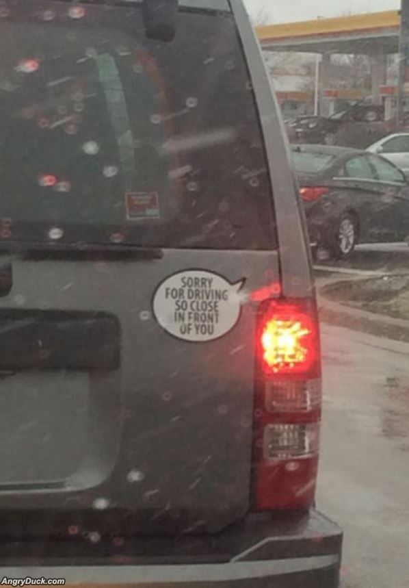 Sorry About My Driving