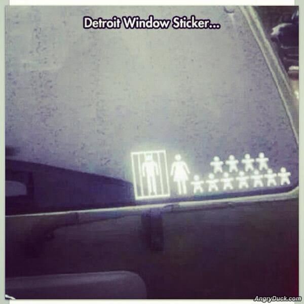 Detroit Window Sticker