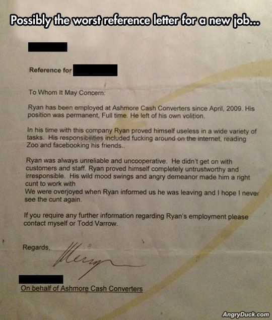 Job Reference Letter