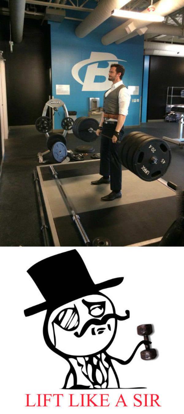 Sir At The Gym