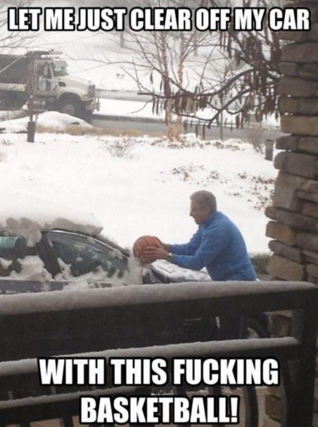 Let Me Just Clear Off My Car