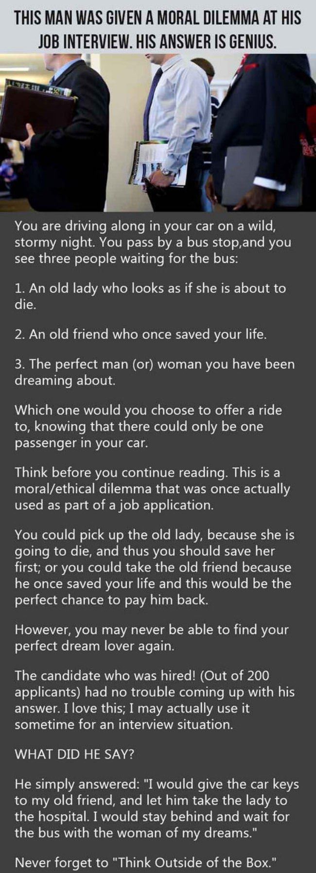 Job Interview Dilema