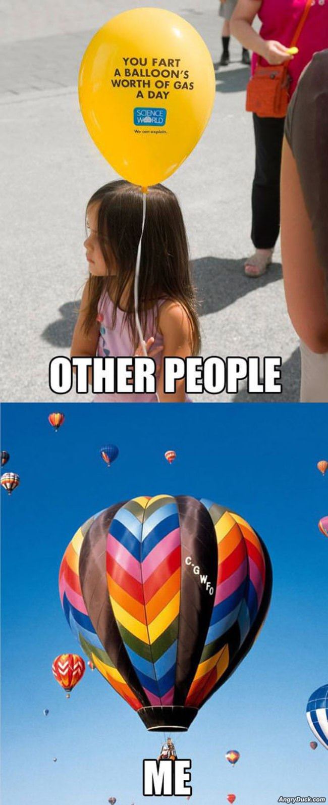 Fart A Balloon Of Gas