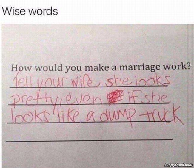 How To Make Marriage Work