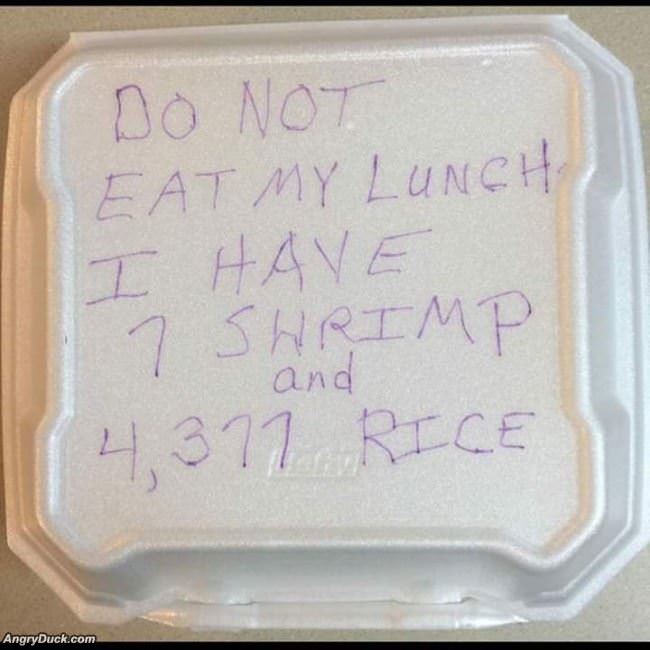 Do Not Eat My Lunch