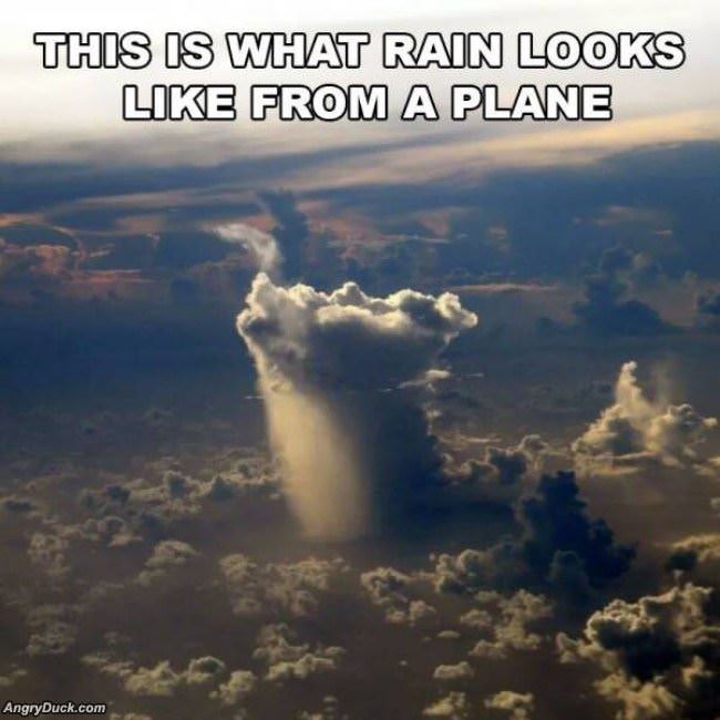 What Rain Looks Like From A Plane