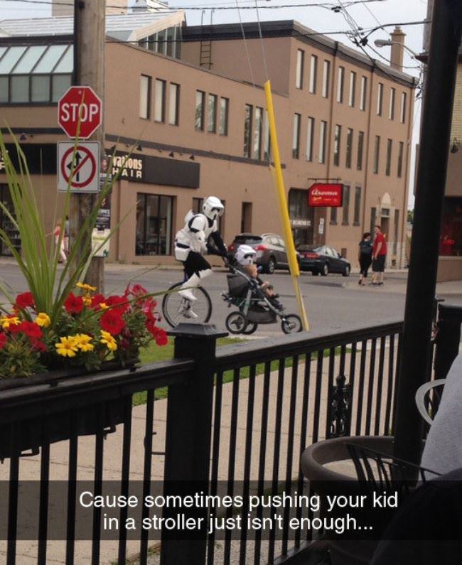 Star Wars Unicycle Stroller