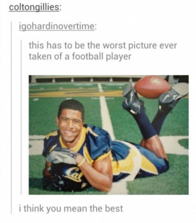 Worst Picture Of A Football Player