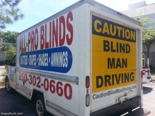 Blind Man Driving