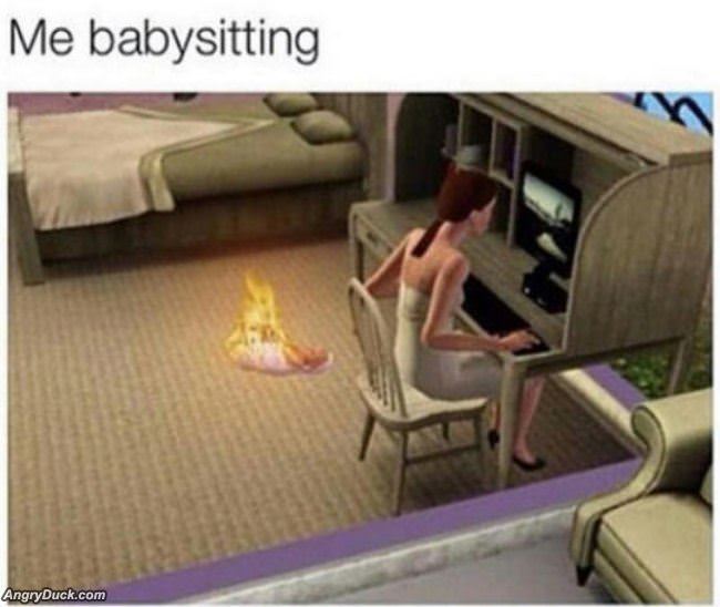 Me Babysitting