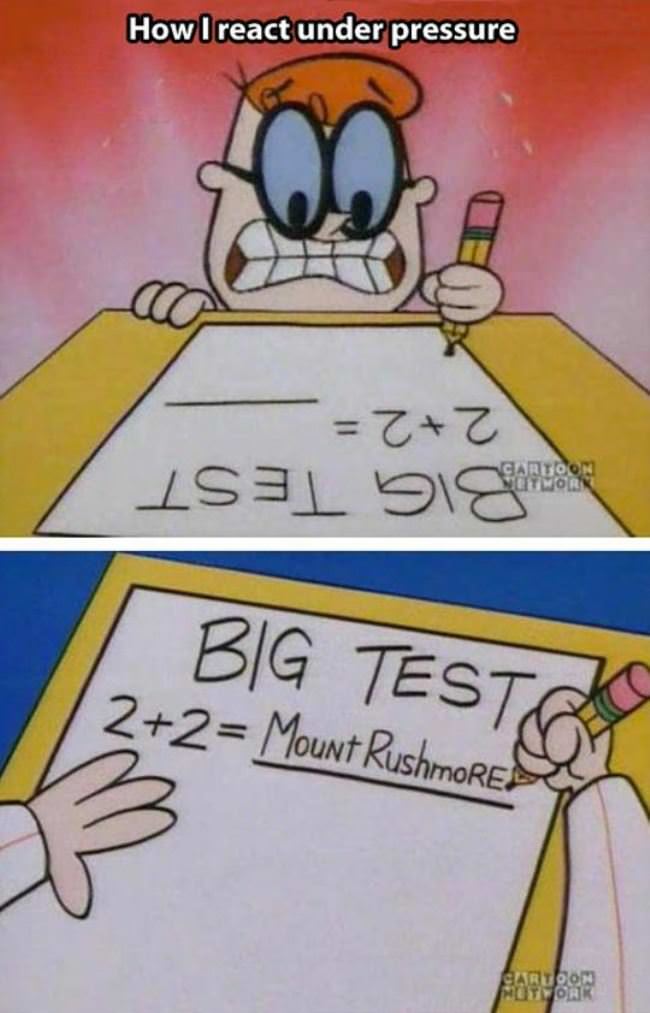 How I React Under Pressure