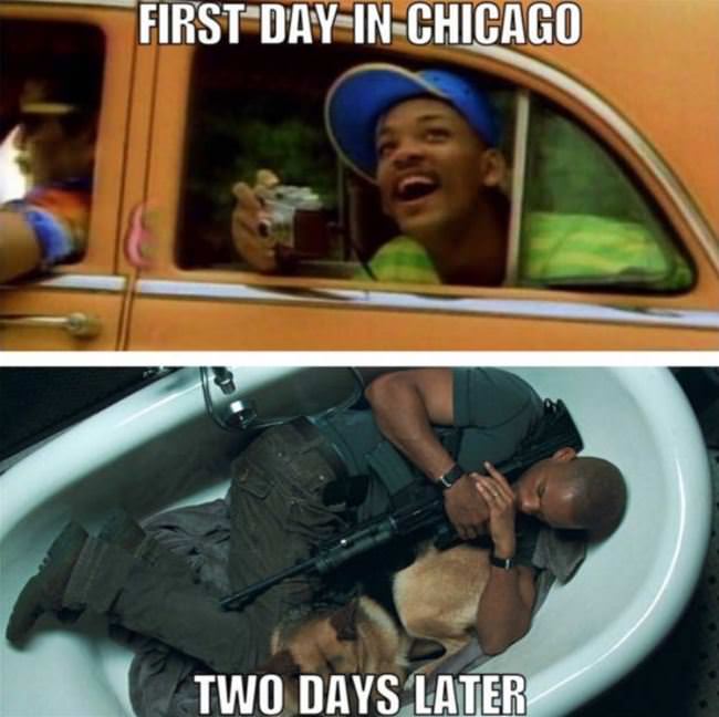 First Day In Chicago