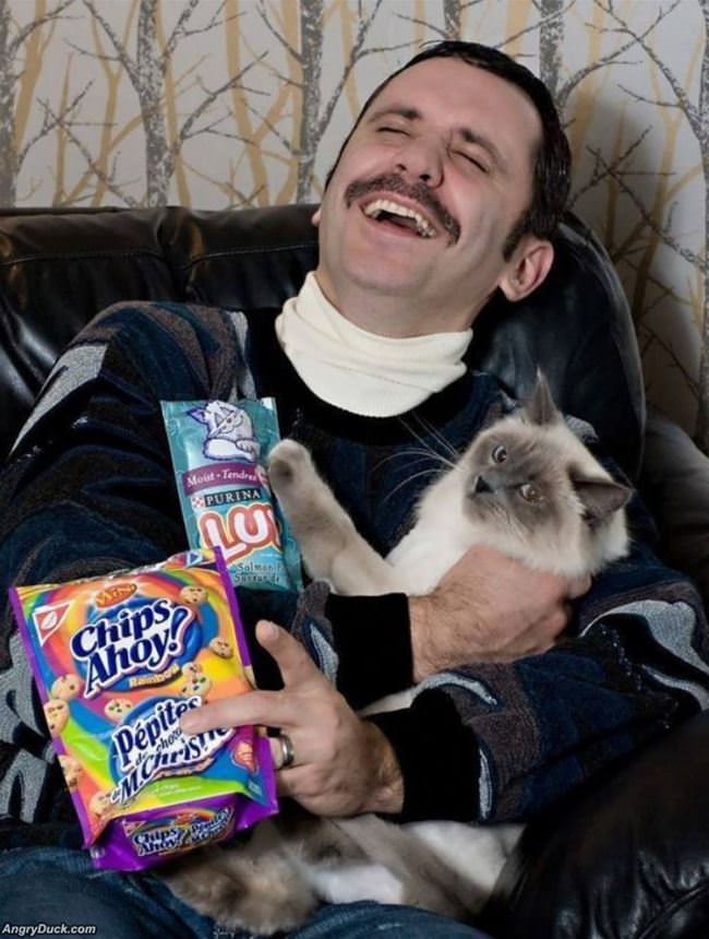 This Dude Loves His Cat