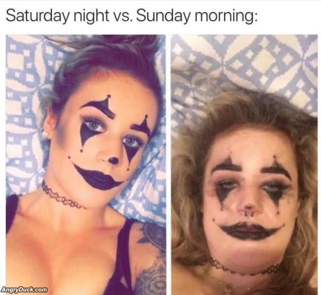Saturday Night Vs Sunday Morning