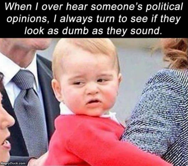 Over Hear Someones Political Opinions