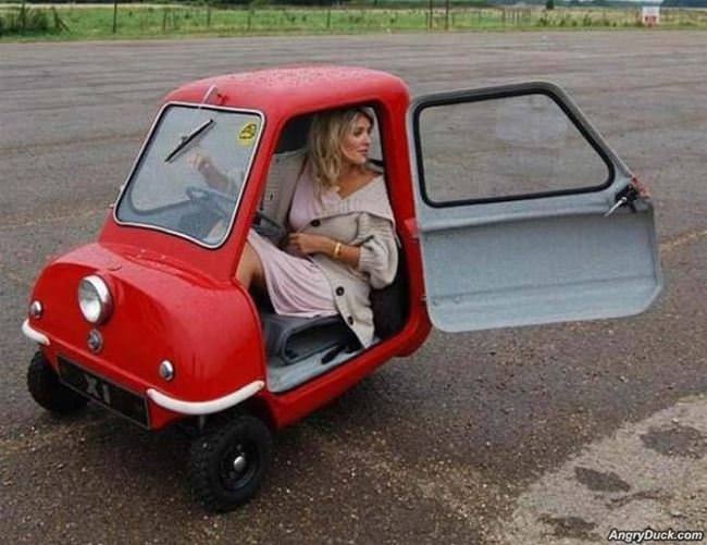 That Is A Tiny Car