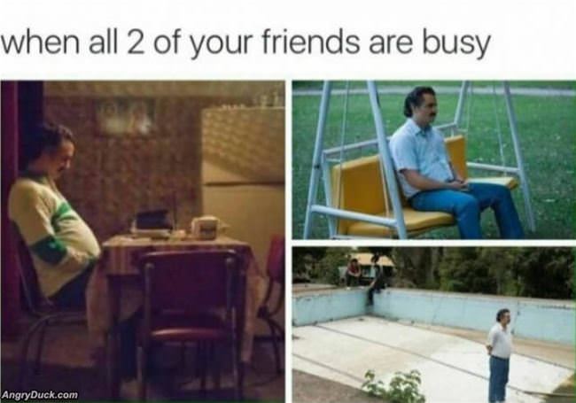 When All 2 Of Your Friends Are Busy