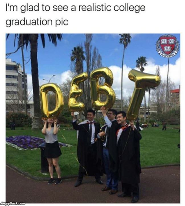 A Realistic Graduation Pic