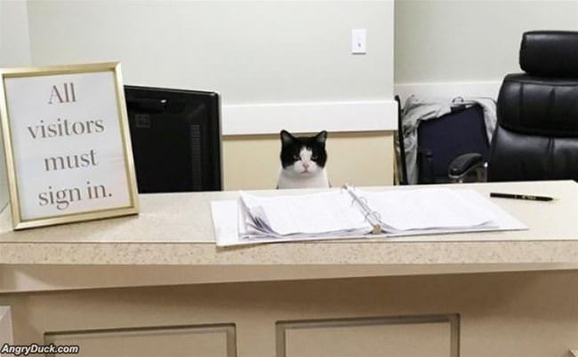 All Visitors Must Sign In