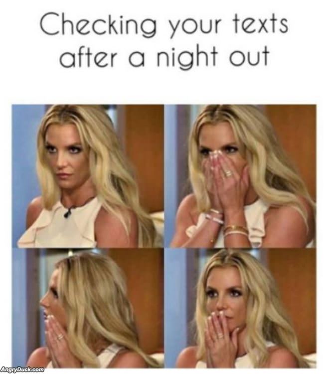 Checking After A Night Of Drinking