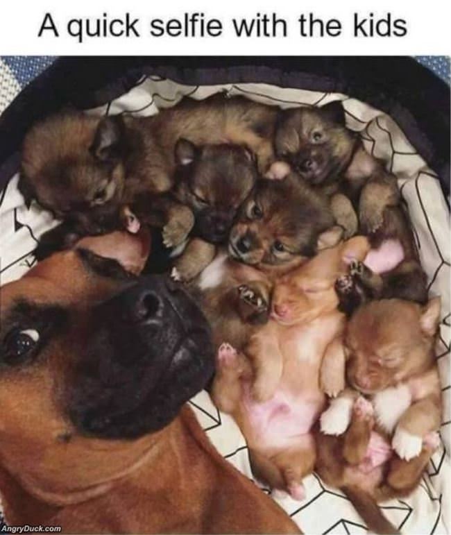 Quick Selfie With The Kids