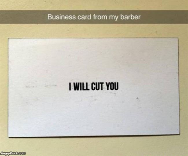 Barbers Business Card