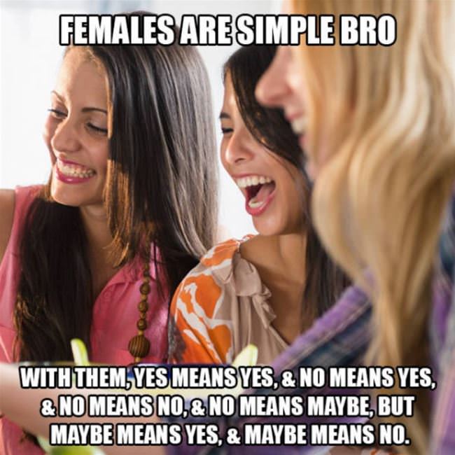 Females Are Simple Bro
