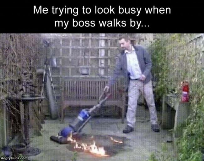 Looking Busy At Work