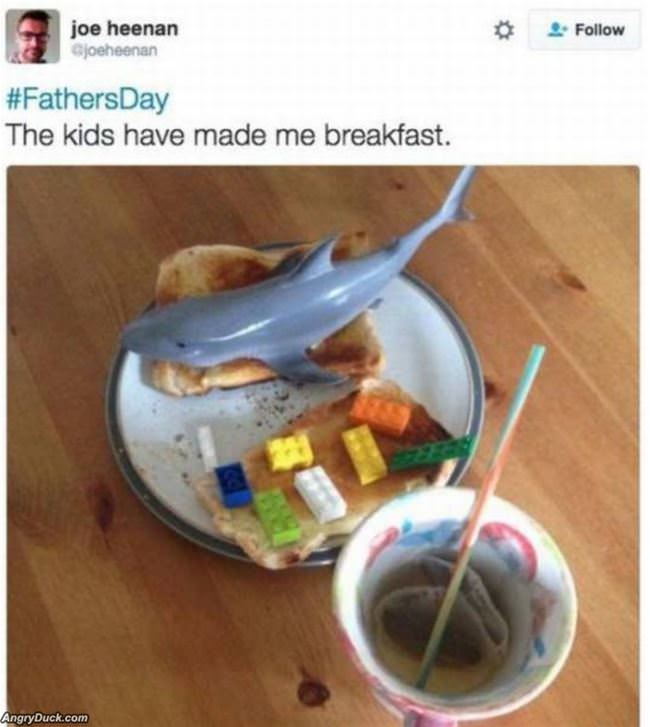 The Kids Made Me Breakfast