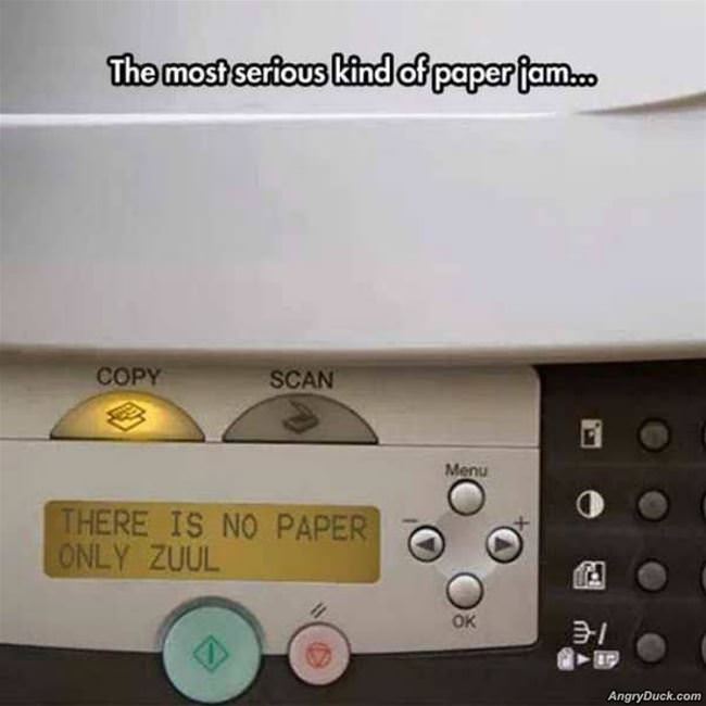 A Serious Paper Jam