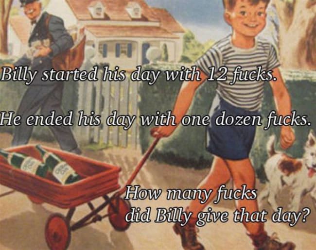 Billy Does Not Give Any