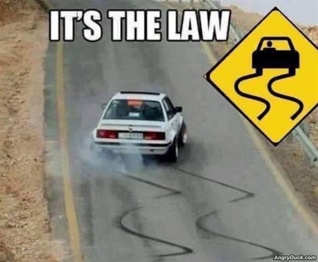 Just Following The Law
