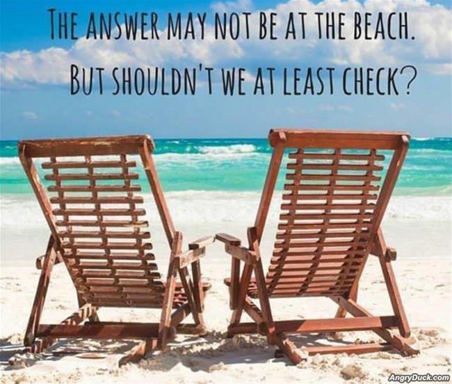 The Answer May Not Be There