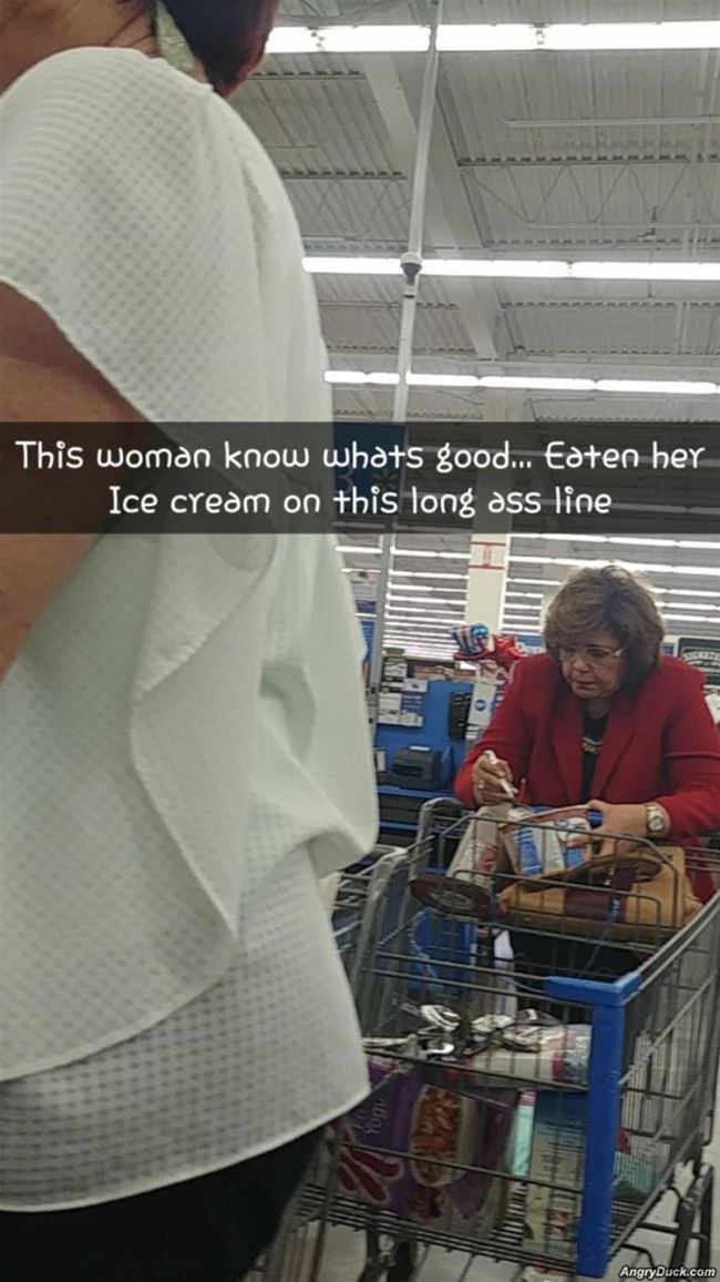 This Lady Knows What Is Good