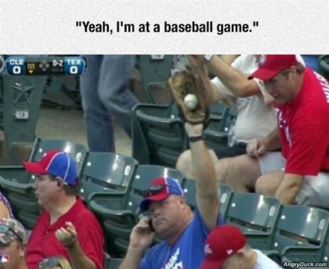 Yea At A Baseball Game