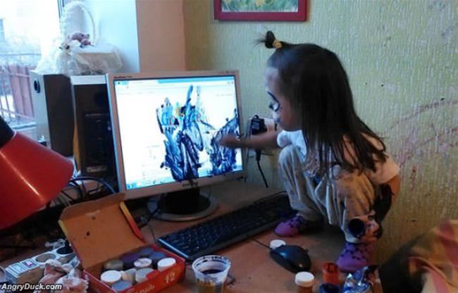 Helping Daddy