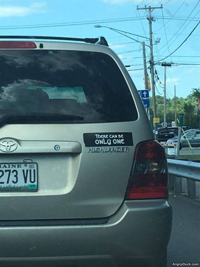 There Can Only Be One