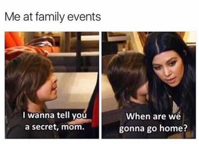 At Family Events